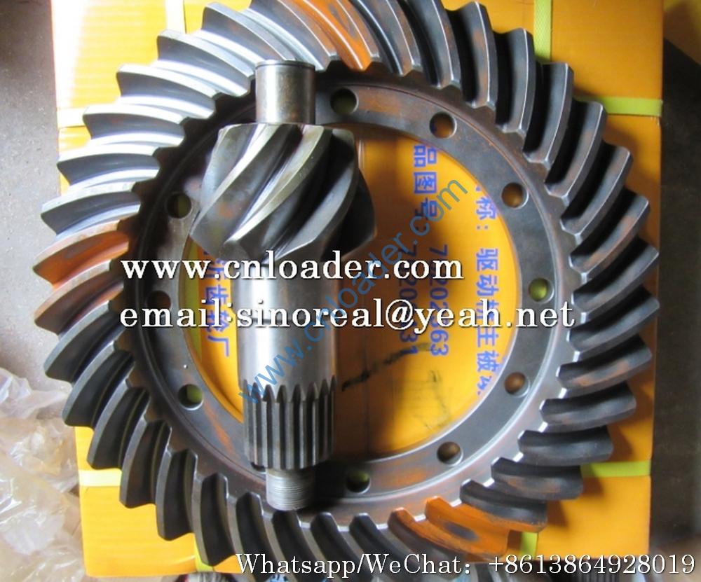 SDLG 75202362 50 loader rear axle screw bevel gear set 75202363 driving gear 75200431 passive gear