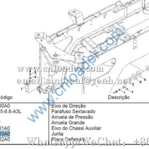 Foton Lovol Subframe Pin Gasket 9D20-136503 9D650-17A000003A0