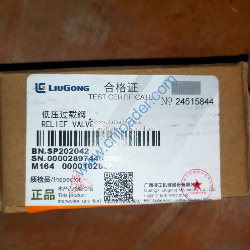 Liugong low pressure overload valve SP202042 - Image 2