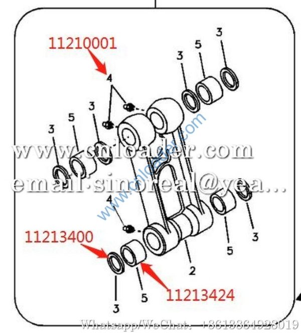 SDLG Bushing 11213424 14547395 - Image 2