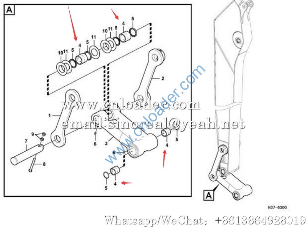 SDLG 11214231 14880984 bushing