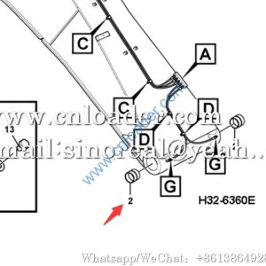 SDLG Bushing 11215217 14501061--A 14501061