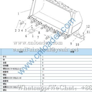 SDLG LG978 bucket tooth sleeve 29170075801 W110008102