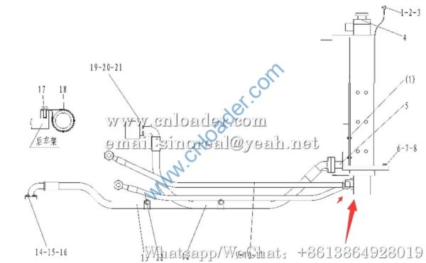 SDLG Radiator assembly 4110000484  LY-LG956-5