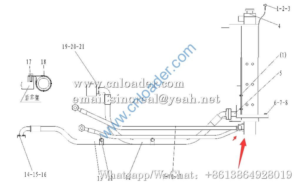 SDLG Radiator assembly 4110000484 LY-LG956-5