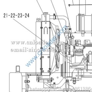 SDLG Water (Oil) Radiator Assembly 4110001510  LY-LG933L-3 933 936