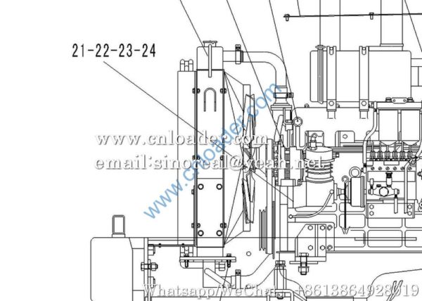 SDLG Water (Oil) Radiator Assembly 4110001510  LY-LG933L-3 933 936