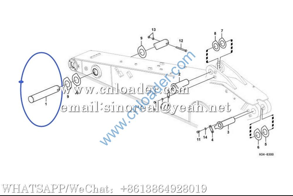 SDLG Pin 11214195 3214541660-C 3214541660