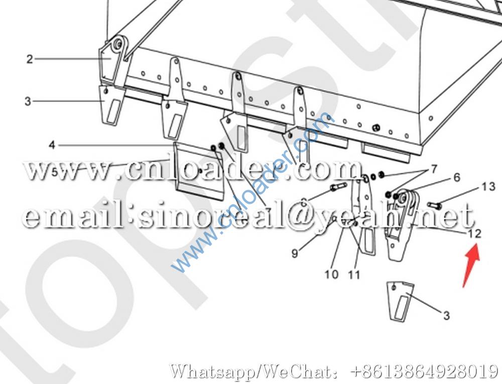 XCMG bucket tooth sleeve 251903322