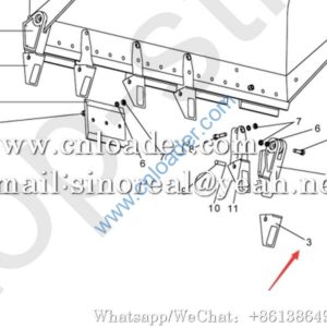 XCMG LW300F bucket tooth sleeve 251903323