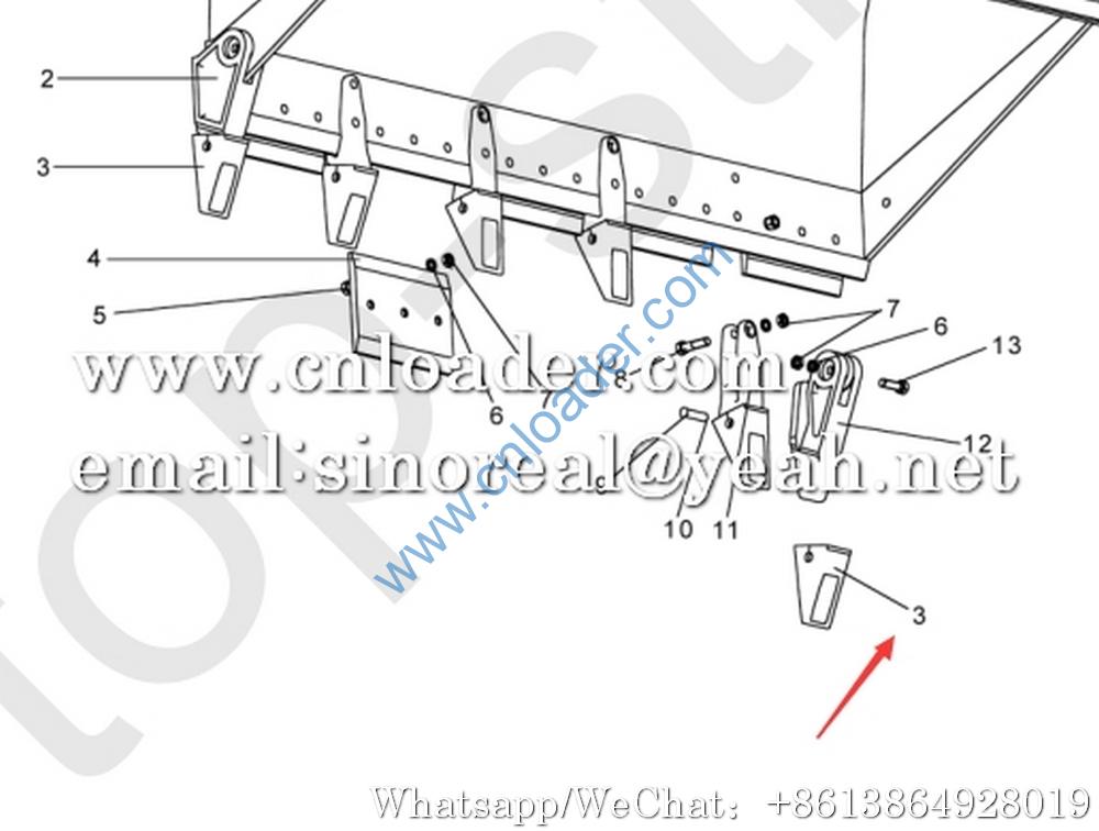 XCMG LW300F bucket tooth sleeve 251903323