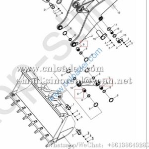 XCMG  bucket bushing 252111346 Z5GN.8-1