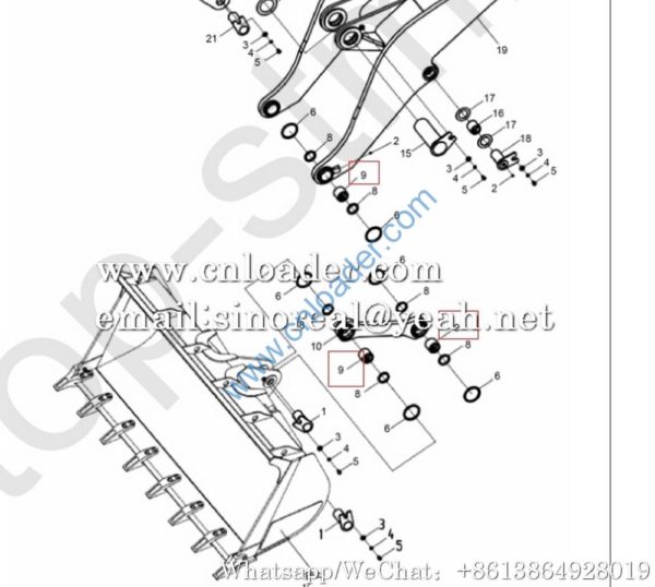 XCMG  bucket bushing 252111346 Z5GN.8-1