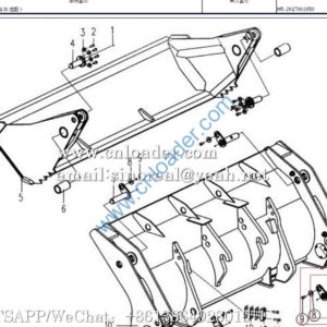 SDLG Pin 4043000240 LGB301-40x100x180-40Cr