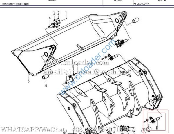 SDLG Pin 4043000240 LGB301-40x100x180-40Cr
