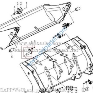 SDLG 4043000241 Pin LGB301-50x100x190-40Cr