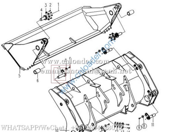 SDLG 4043000241 Pin LGB301-50x100x190-40Cr