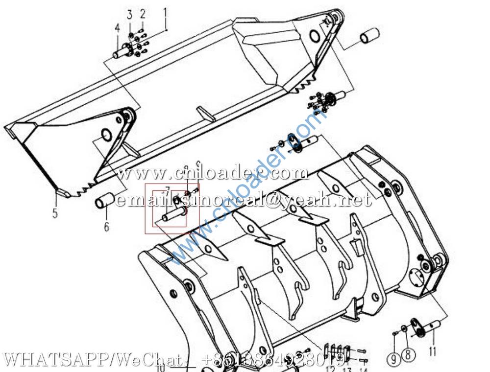SDLG 4043000241 Pin LGB301-50x100x190-40Cr
