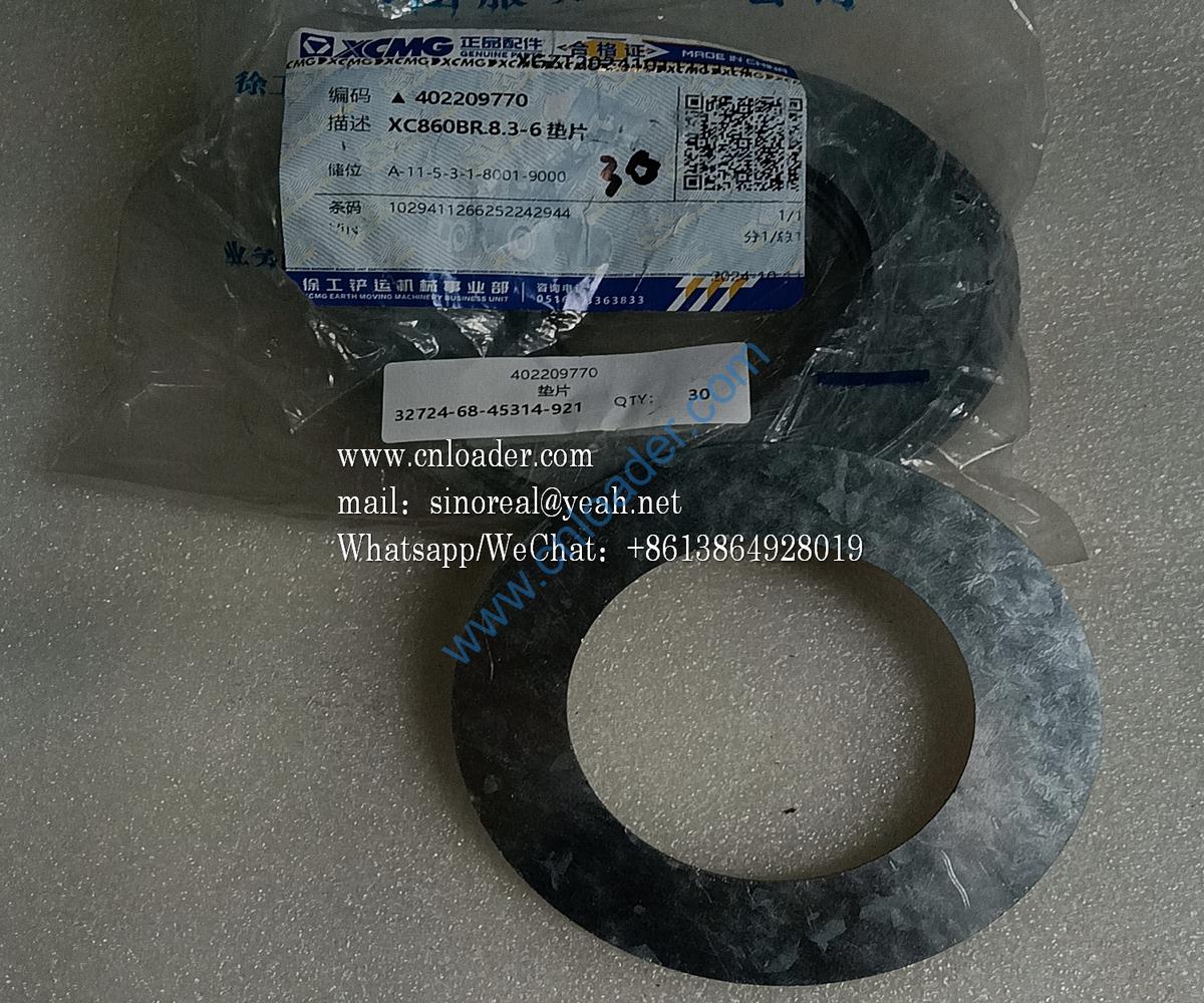 XCMG part gasket 402209770