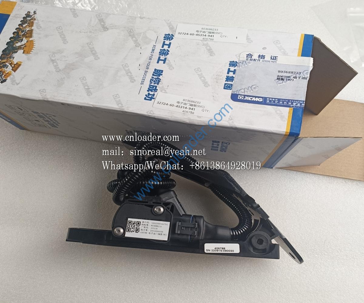 XCMG part Electronic accelerator pedal 803688233