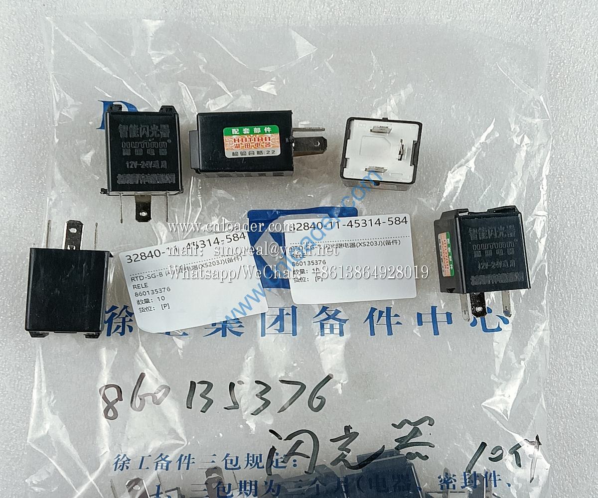XCMG part Flasher relay (XS203J) 860135376 RTD-SG-B