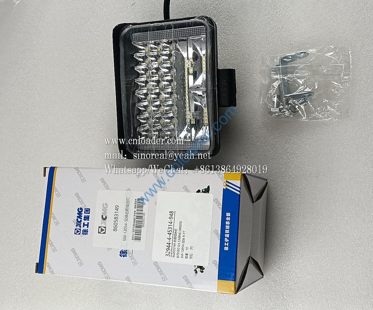 XCMG part right front combination lamp 860583149 - Image 2