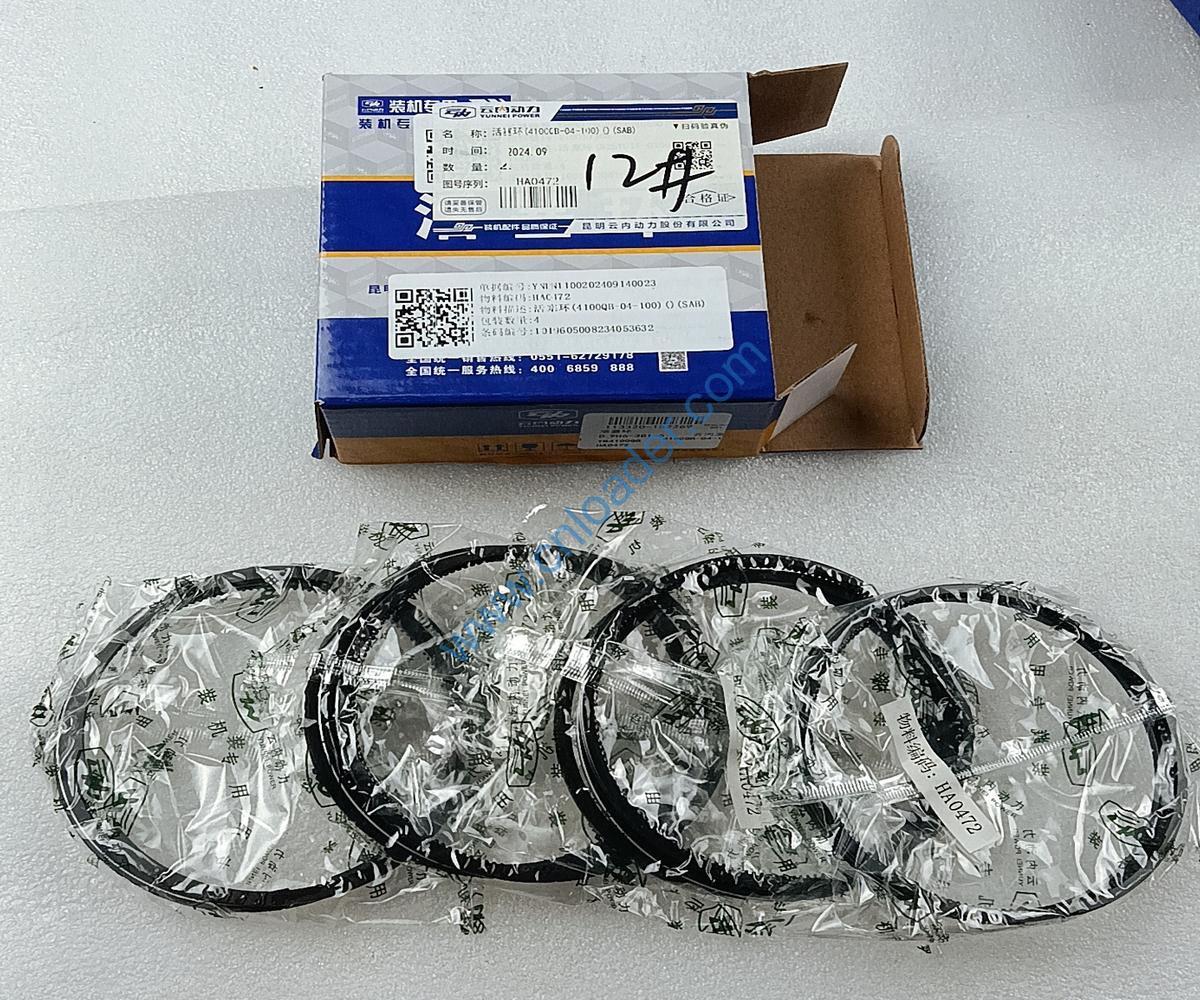 YUNNEI engine part piston ring HA0472 4100QB-04-100 4100QB-04-002 4100QB-04-003 4100QBZ-04.01A