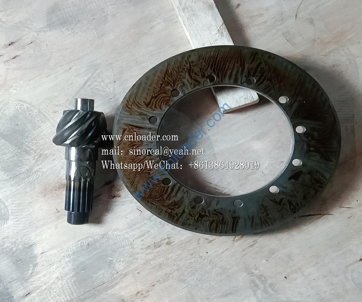 LW300F Loader Front Axle Bevel Gear 82214203 Z00360401 - Image 2