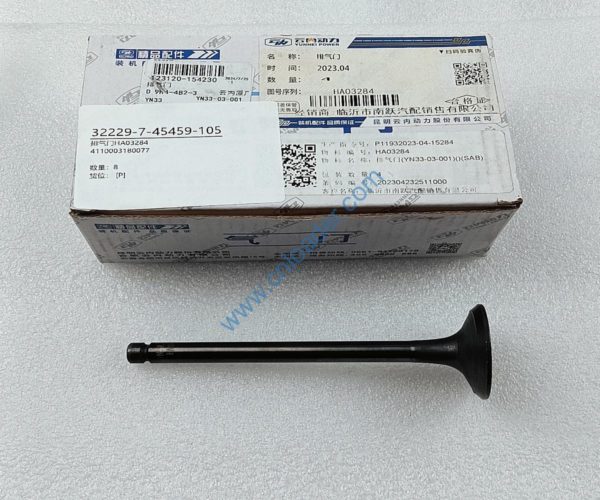 YUNNEI engine part exhaust valve HA03284 YN33-03-001 - Image 2