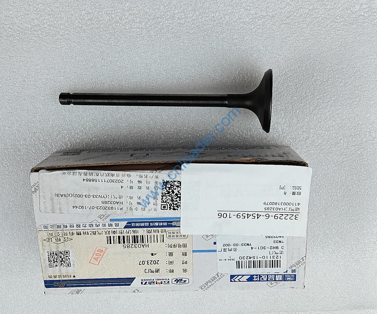 YUNNEI engine part intake valve HA03285 YN33-03-002 4110003180079