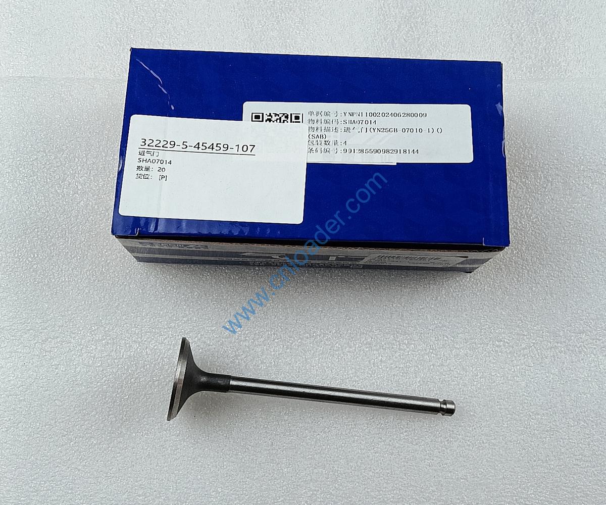 YUNNEI engine part intake valve SHA07014 YN25GB-07010-1