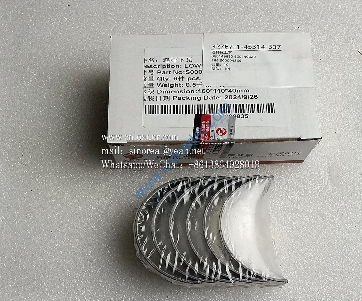 Connecting rod bearing upper and lower 860149630 860149629 S00004366 S00004365