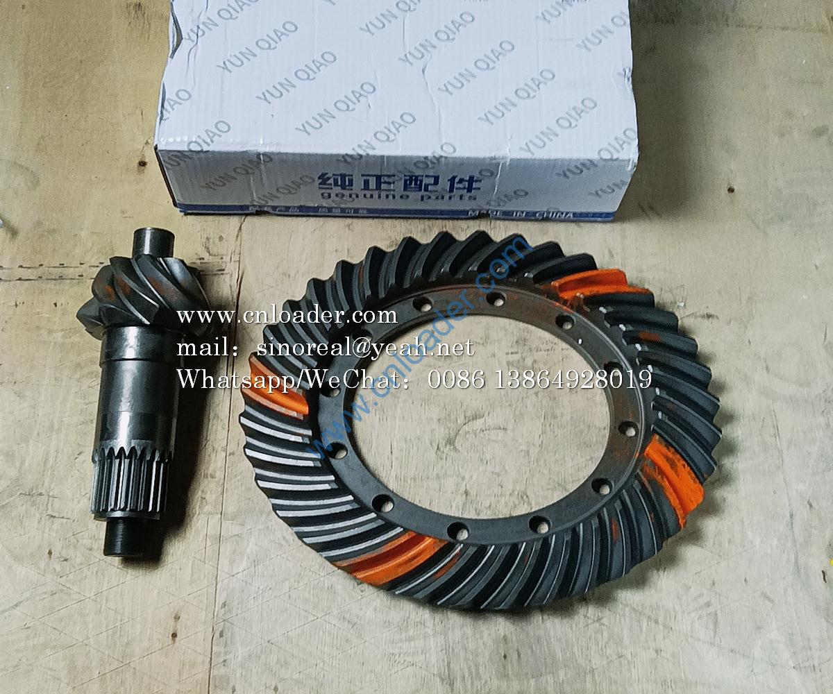 SDLG part Front driving and driven spiral bevel gear 2907000045 290700029 21909003501