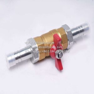SANY parts 60203209 ball valve assembly G3/4F-2×5/8BT