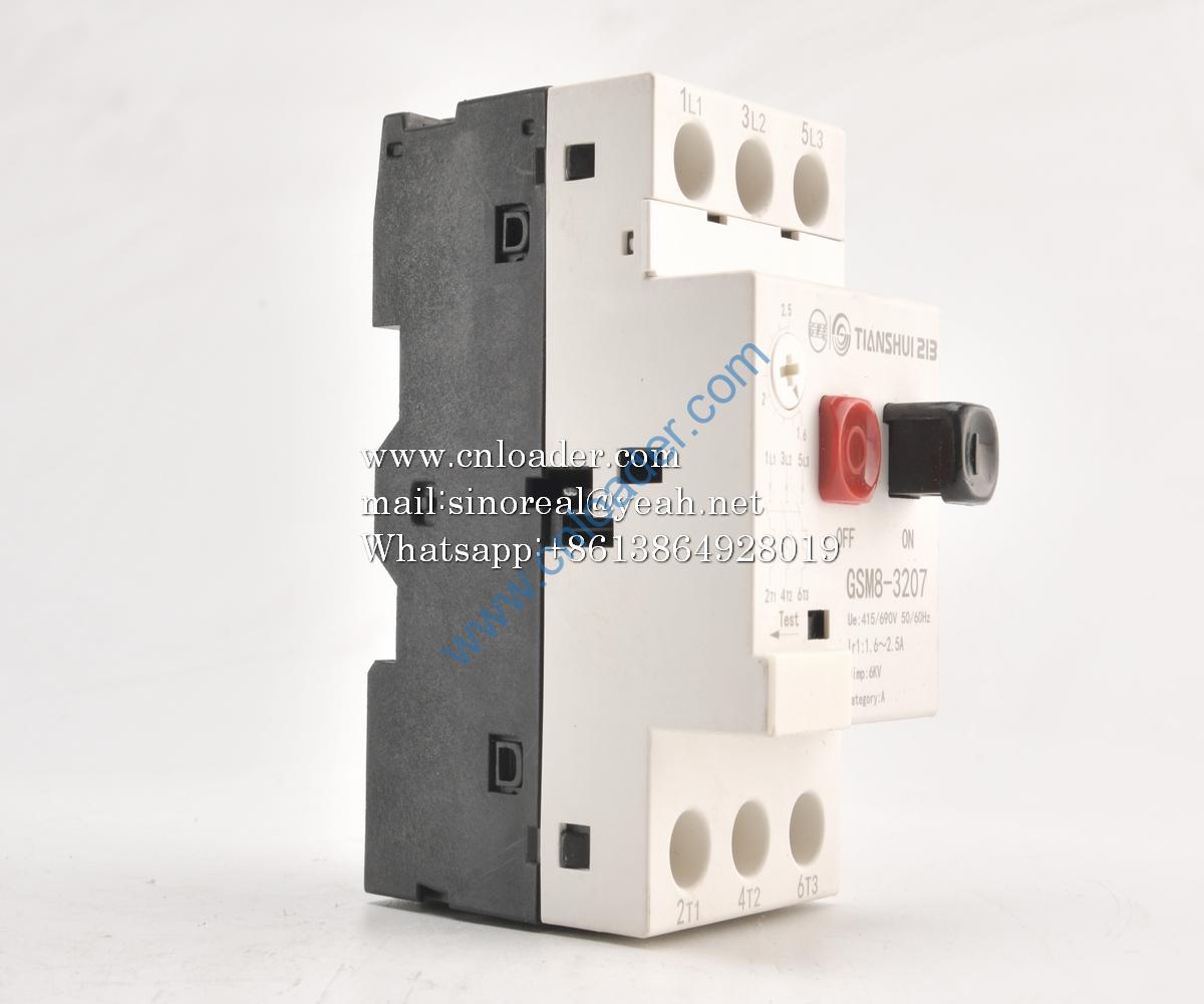 SANY parts 60203598 Motor protection circuit breaker (1.6~2.5)-A1